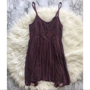 American Eagle Outfitters purple lace sundress
